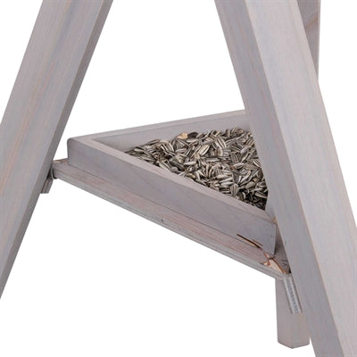 Trixie Natura Voederhuis Met Standaard En 4 Silo's Grenen Grijs / Wit